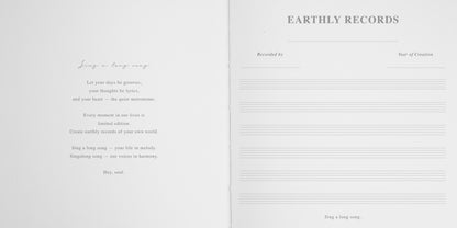 Earthly Records Seed Of Life NFC Music Album Journal
