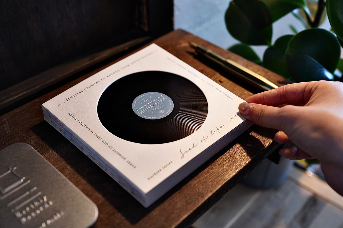 ㊕ Earthly Records : Day Pass Incense Paper  | Seed of Life ── 8-in-1 + NFC Music Album Journal + Time Keeper Bag Region Exclusive Edition Full Set
