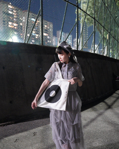 Time Keeper Bag ── Pearl-satin white