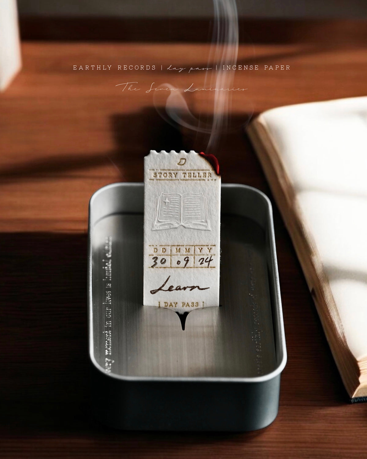 ㊕ Earthly Records : Day Pass Incense Paper  | Seed of Life ── 8-in-1 + NFC Music Album Journal + Time Keeper Bag Region Exclusive Edition Full Set