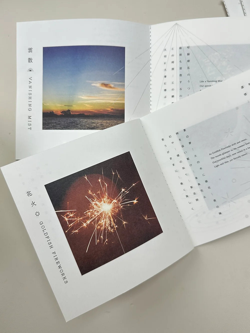 ㊋ Goldfish Fireworks Day Pass Incense Paper ── Single Fragrance Box Set