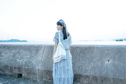 Time Keeper Bag ── Pearl-satin white